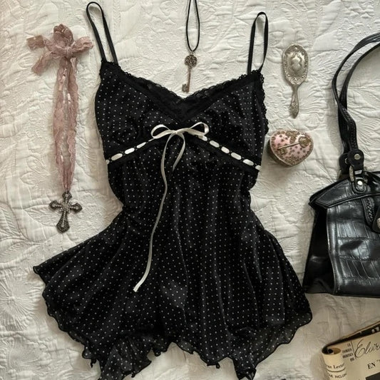 Black Polka Cami